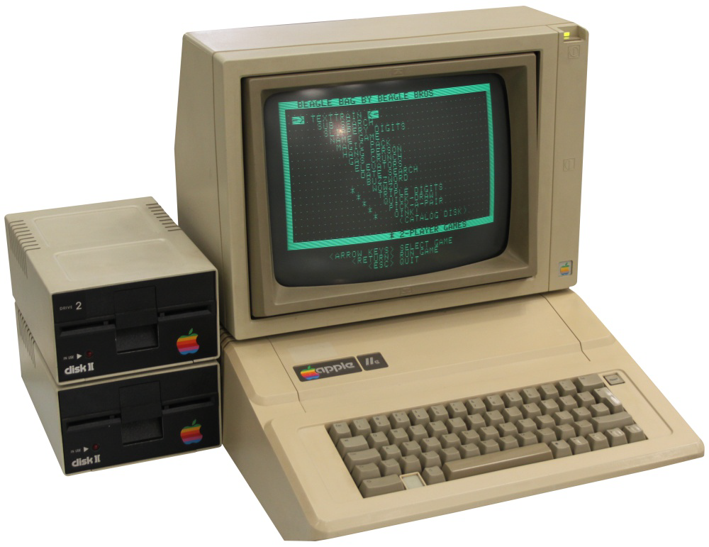 an Apple IIe Computer